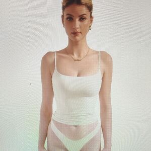 Chic White Bandeau Top